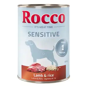 Zooplus 5 + 1 gratis! rocco sensitive 6 x 400 g - lam & rijst aanbieding