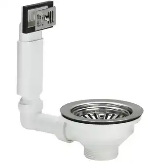 Praxis Viega korfplug met overloop ø90mm aanbieding