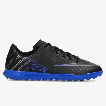 Perry Sport Nike mercurial vapor club voetbalschoenen zwart/blauw kinderen aanbieding