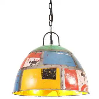 fonQ Vidaxl hanglamp industrieel vintage rond 25 w e27 31 cm meerkleurig aanbieding