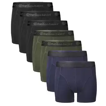 Plutosport Bamboo basics rico boxershorts heren (7-pack) aanbieding