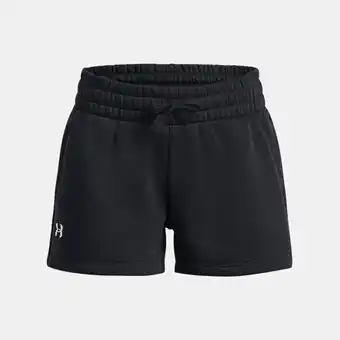 Under Armour Meisjesshorts under armour rival fleece zwart / wit ysm (127 - 137 cm) aanbieding