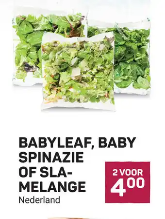 Ekoplaza BABYLEAF, BABY SPINAZIE OF SLA-MELANGE aanbieding