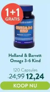 Holland & Barrett Omega 3-6 kind aanbieding