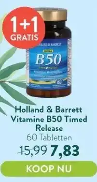 Holland & Barrett Vitamine b50 timed release aanbieding