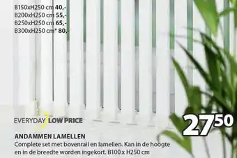 Jysk Everyday low price andammen lamellen aanbieding