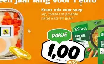 Poiesz Knorr mix voor soep aanbieding