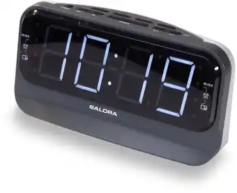 EP Salora cr616 wekkerradio zwart/wit aanbieding