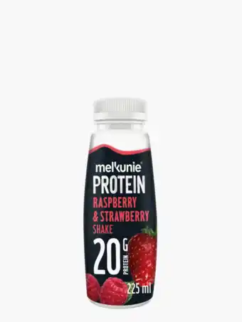 Flink Melkunie protein aardbei framboos shake 225ml aanbieding