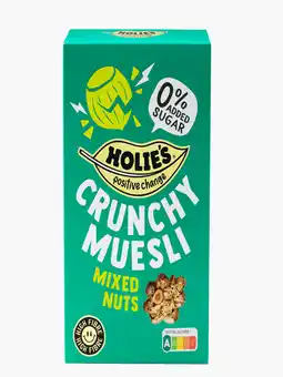 Flink Holie crunchy muesli 4 nuts 400g aanbieding