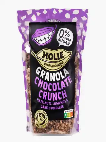 Flink Holie granola chocolate crunch 350g aanbieding