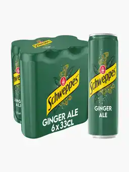 Flink Schweppes ginger ale 6pack 33cl aanbieding