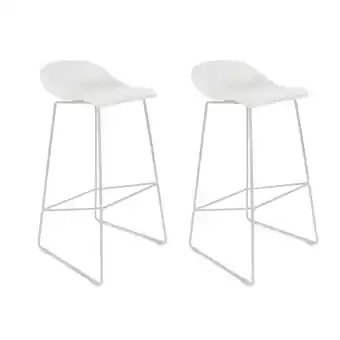 fonQ Livin24 barkruk ellen wit scandinavisch design 76 cm- barkrukken set aanbieding