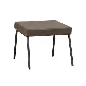 fonQ Bronx71 hocker espen antraciet eco-leer aanbieding