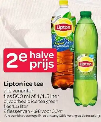 Spar Lipton Ice Tea 500 ml aanbieding