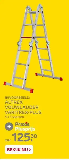 Praxis Altrex vouwladder varitex-plus aanbieding