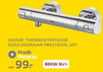 Praxis Grohe thermostatische douchekraan precision joy aanbieding