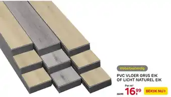 Praxis PVC vloer grus eik of licht naturel eik aanbieding