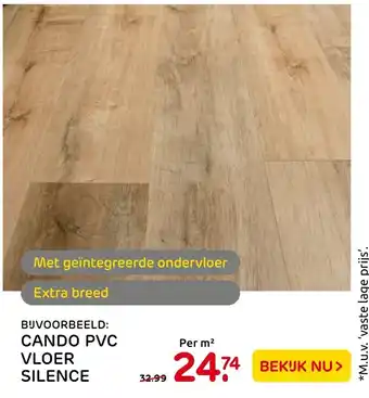 Praxis Cando PVC vloer silence aanbieding