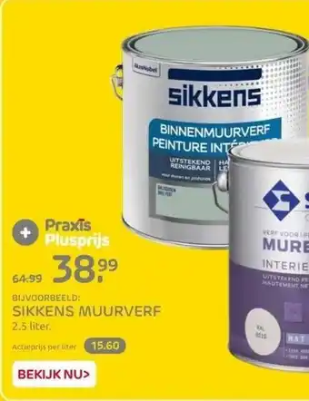 Praxis Sikkens muurverf aanbieding