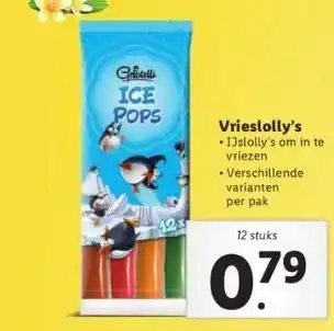 Lidl Vrieslolly's aanbieding