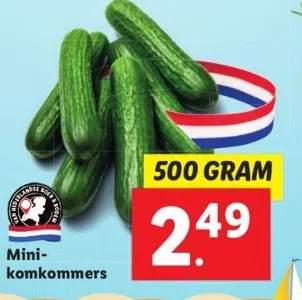 Lidl Mini komkommers aanbieding