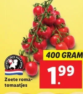 Lidl Zoete romatomaatjes aanbieding