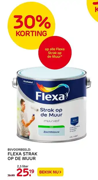 Praxis Flexa strak op de muur 2,5 liter aanbieding