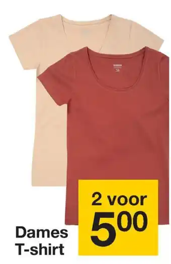 Zeeman Dames T-shirt 2-pak aanbieding