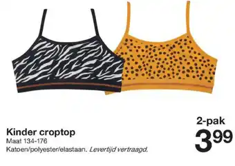 Zeeman Kinder croptop maat 134-176 2-pak aanbieding