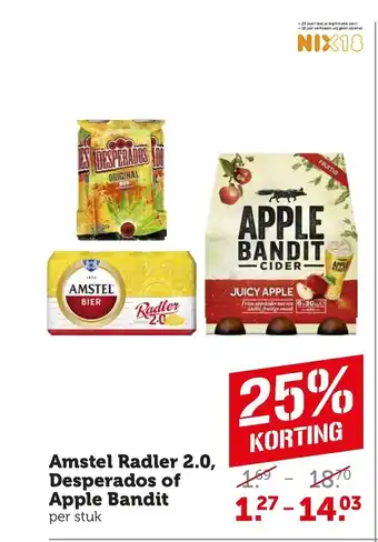 Coop Amstel Radler 2.0, Desperados of Apple Bandit aanbieding