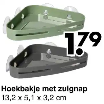 Wibra Hoekbakje met zuignap aanbieding