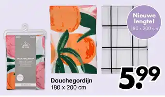 Wibra Douchegordijn180*200cm aanbieding