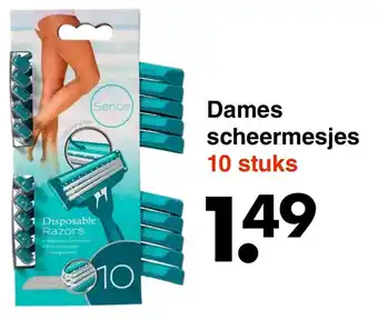 Wibra Dames scheermesjes 10st aanbieding