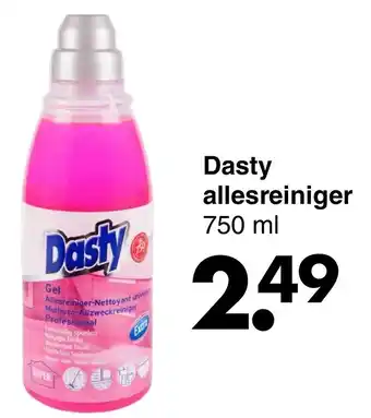 Wibra Dasty Allesreiniger gel 750ml aanbieding