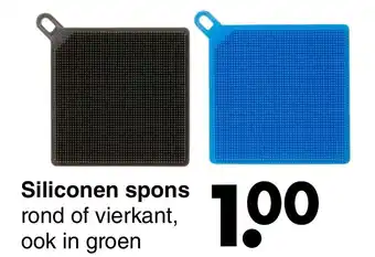 Wibra Siliconen spons aanbieding