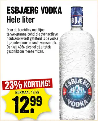 Dirck 3 Esbjaerg vodka 1L aanbieding