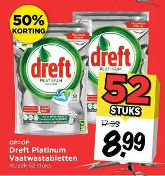 Vomar Voordeelmarkt Dreft platinum vaatwastabletten aanbieding