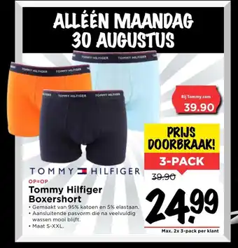 Vomar Voordeelmarkt Tommy Hilfiger Heren boxershort S-XXL 3-pack aanbieding