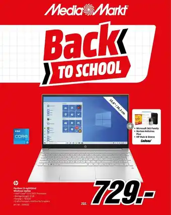 MediaMarkt Hp pavilion 15-eg0856nd windows-laptop aanbieding