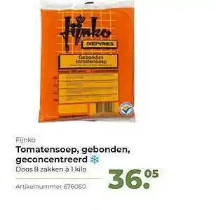 Bidfood Fijnko tomatensoep, gebonden, geconcentreerd aanbieding