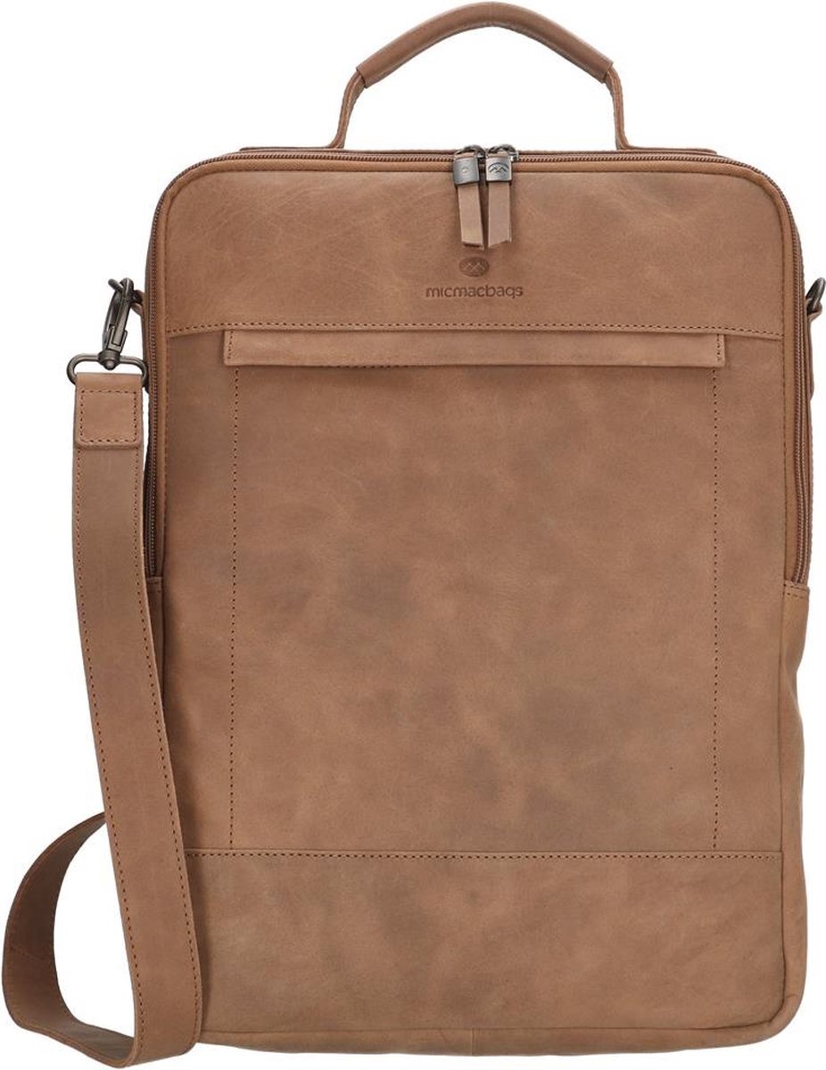 Micmacbags malmö laptoptas 15,6 inch (38 cm) bruin aanbieding bij