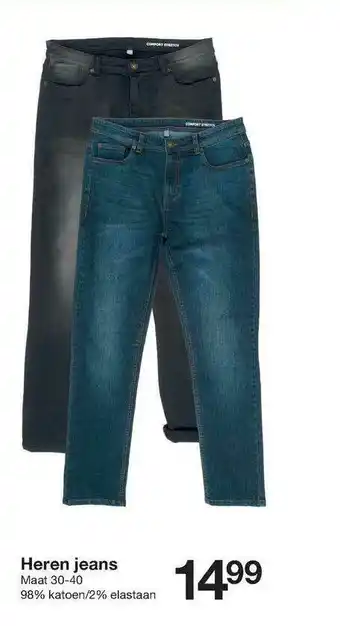 Zeeman Heren jeans aanbieding