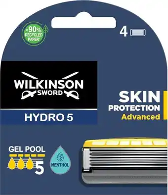 Bol.com Wilkinson scheermesjes hydro 5 skin protection advanced 4 stuks aanbieding
