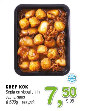 Amazing Oriëntal Chef Kok Sepia En Visballen In Sacha-Saus aanbieding