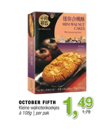 Amazing Oriëntal OCTOBER FIFTH Kleine walnotenkoekjes aanbieding