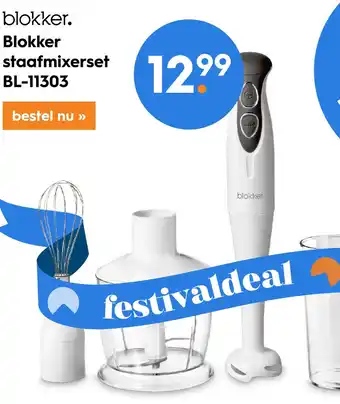 Blokker blokker. Blokker staafmixerset BL-11303 aanbieding