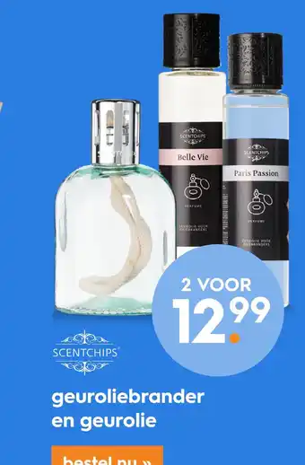 Blokker geuroliebrander en geurolie aanbieding