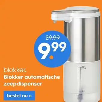 Blokker blokker. Blokker automatische zeepdispenser aanbieding