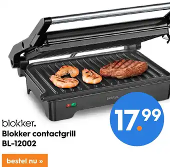 Blokker blokker. Blokker contactgrill BL-12002 aanbieding